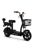 Skyjet Twister E1 Pro Ehliyetsiz Ruhsatsız Elektrikli Moped Siyah