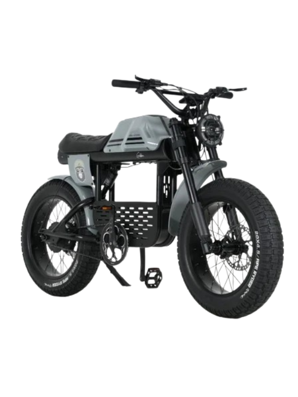 Ape Ryder Gibbon Kalın Teker Elektrikli Bisiklet Gri
