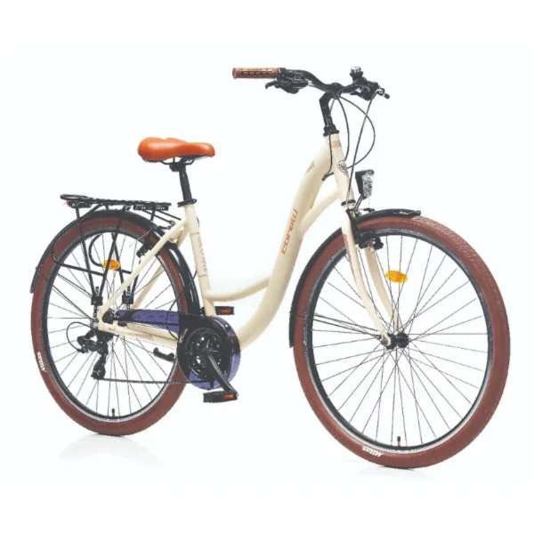 Corelli Glowie 28 Jant Şehir Bisikleti Krem Rengi