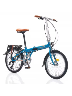 Corelli Just 1.0 20 Jant Katlanır Bisiklet Kahverengi - Mavi