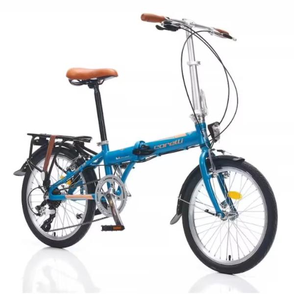 Corelli Just 1.0 20 Jant Katlanır Bisiklet Kahverengi - Mavi