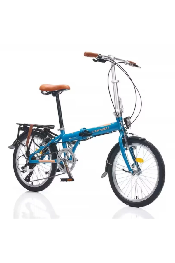 Corelli Just 1.0 20 Jant Katlanır Bisiklet Kahverengi - Mavi