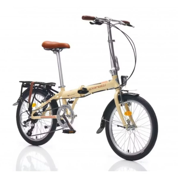 Corelli Just 1.0 20 Jant Katlanır Bisiklet Krem - Kahverengi