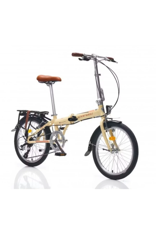 Corelli Just 1.0 20 Jant Katlanır Bisiklet Krem - Kahverengi