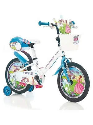 Corelli Lovely 16 Jant Çocuk Bisikleti Beyaz - Mavi