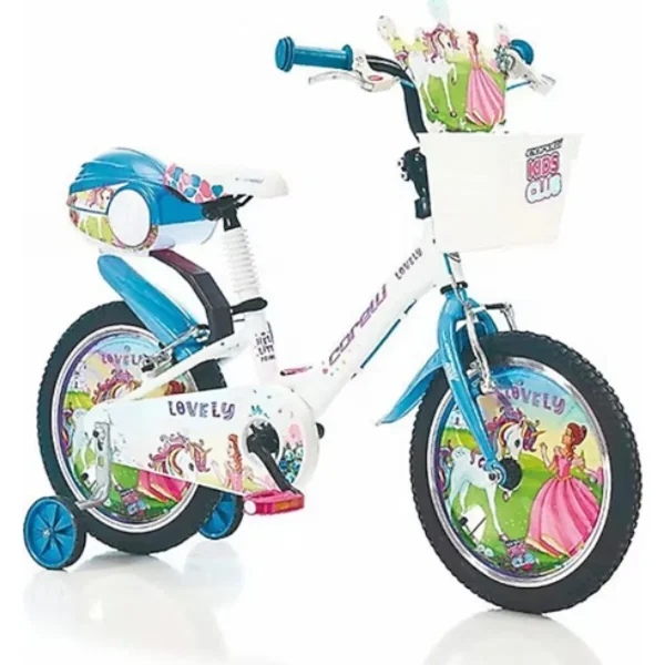Corelli Lovely 20 Jant Çocuk Bisikleti Beyaz - Mavi