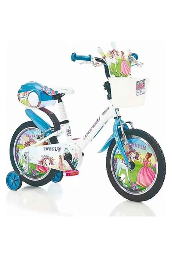 Corelli Lovely 16 Jant Çocuk Bisikleti Beyaz - Mavi