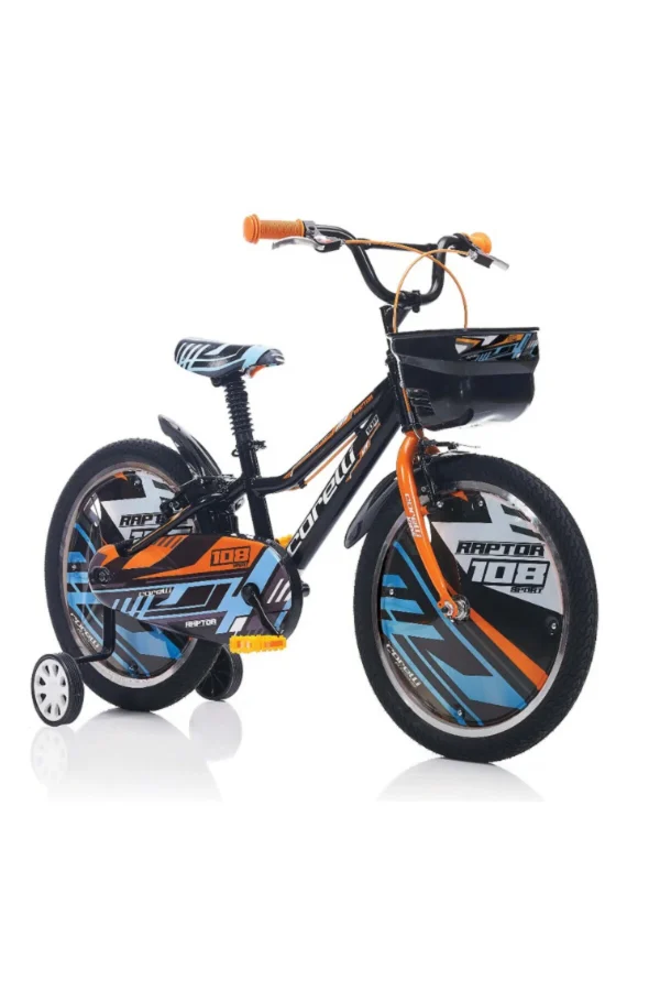 Corelli Raptor 20 Jant Çocuk Bisikleti Siyah - Turuncu