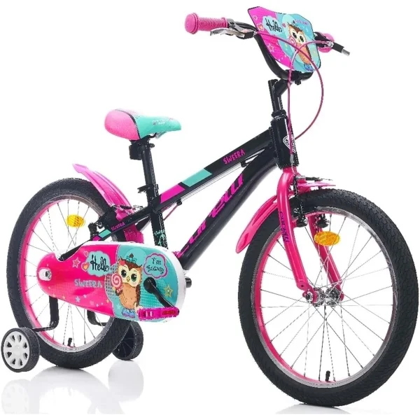 Corelli Swera 20 Jant V Siyah Pembe Yeşil Çocuk Bisikleti
