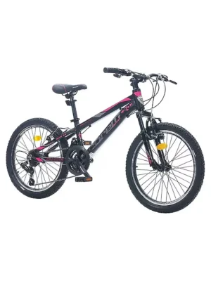 Corelli Swing 3.2 V 21 Vites 20 Jant Çocuk Dağ Bisikleti Siyah - Fuşya