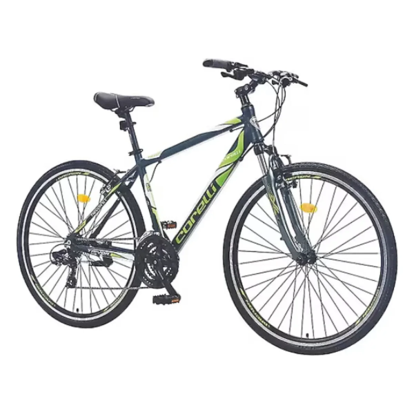 Corelli Trivor 2.1 V 21 Vites 28 Jant Tur Bisikleti Siyah - Yeşil