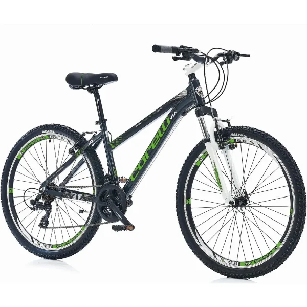 Corelli Via Lady 1.0 26 Jant Dağ Bisikleti Siyah - Yeşil
