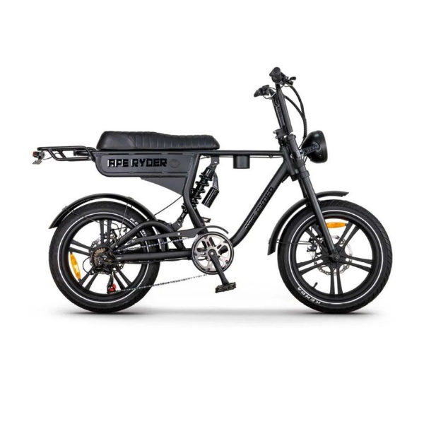 Ape Ryder DC 20 Kalın Teker Elektrikli Bisiklet Siyah