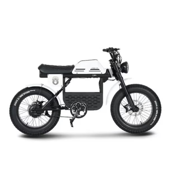 Ape Ryder Gibbon Kalın Teker Elektrikli Bisiklet Beyaz