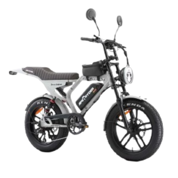 Ape Ryder Genon Ultra Kalın Teker Elektrikli Bisiklet Gri