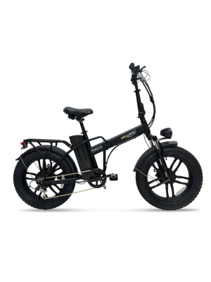 Skyjet Robusto Katlanır Kalın Teker Elektrikli Bisiklet Siyah