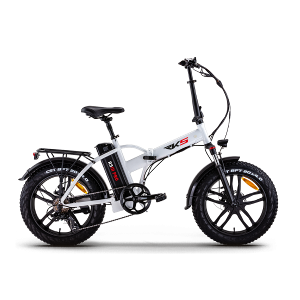 RKS RS3 Pro Kalın Teker Elektrikli Bisiklet Beyaz